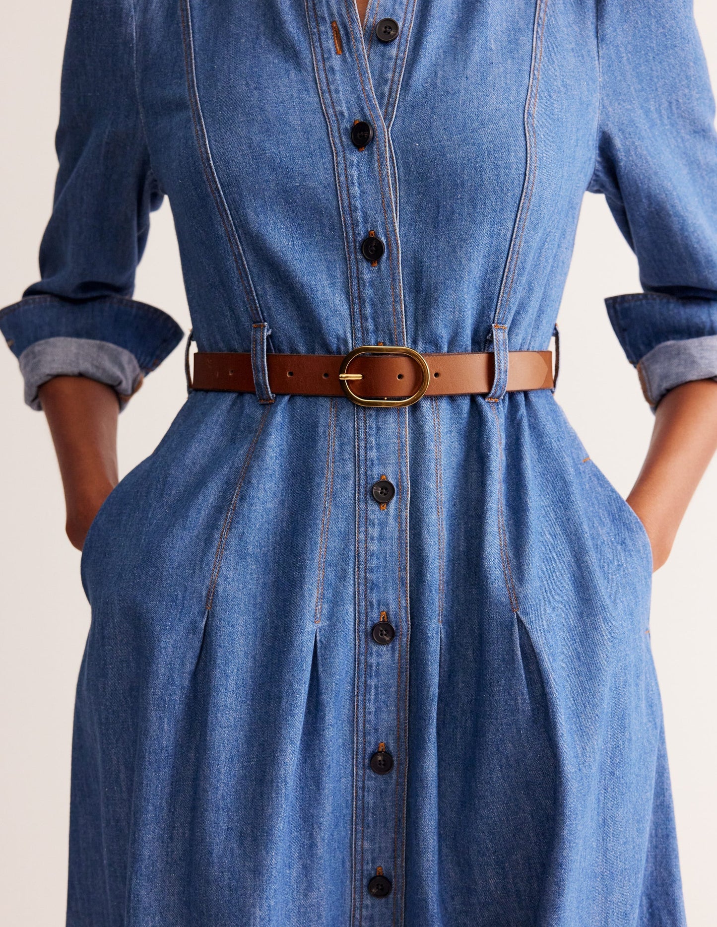 Classic Leather Belt - Tan