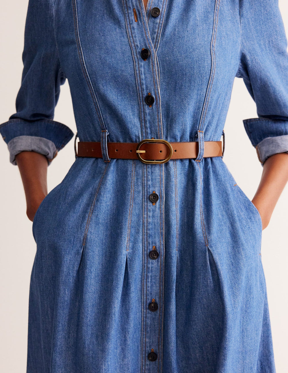 Classic Leather Belt - Tan