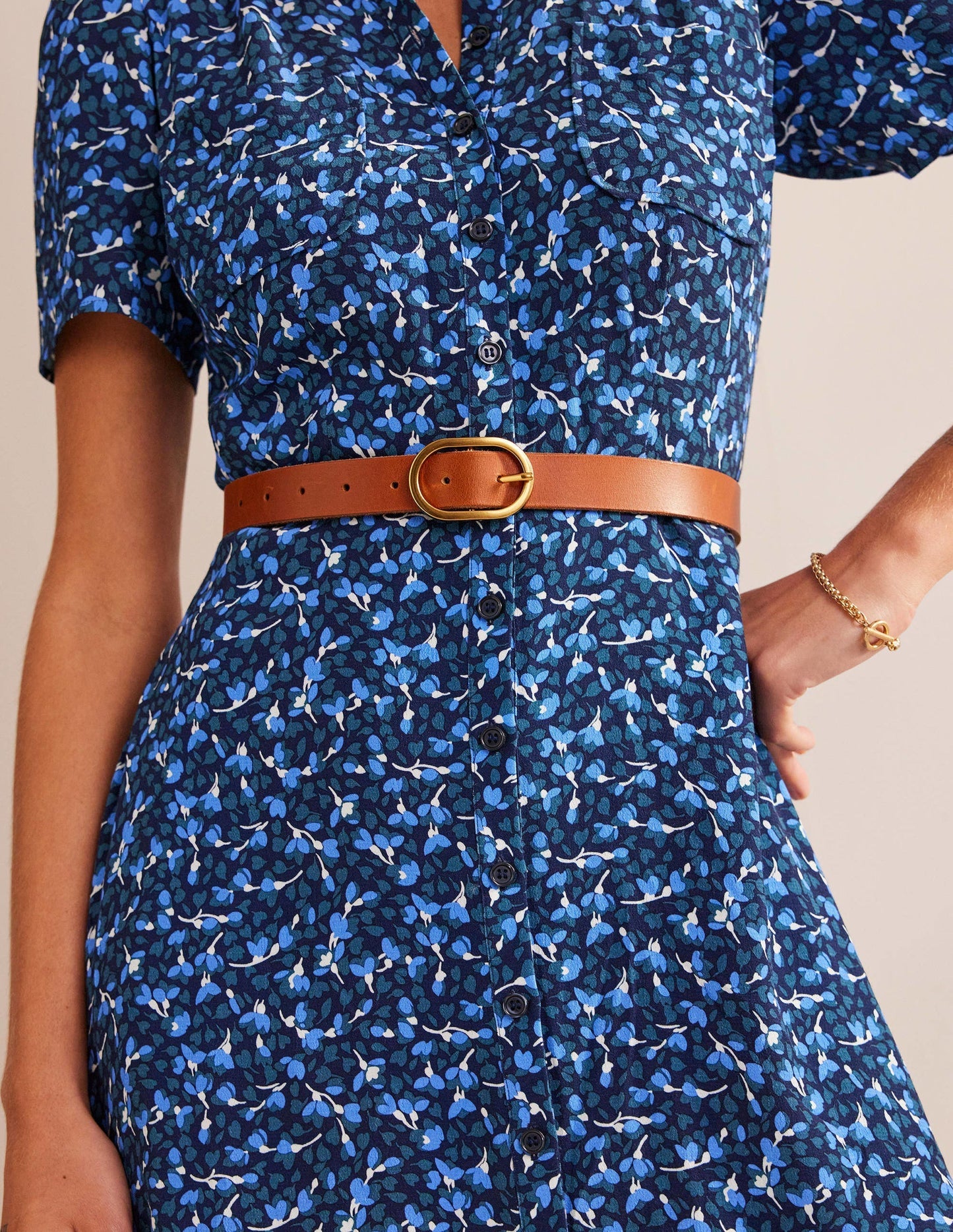 Classic Leather Belt - Tan