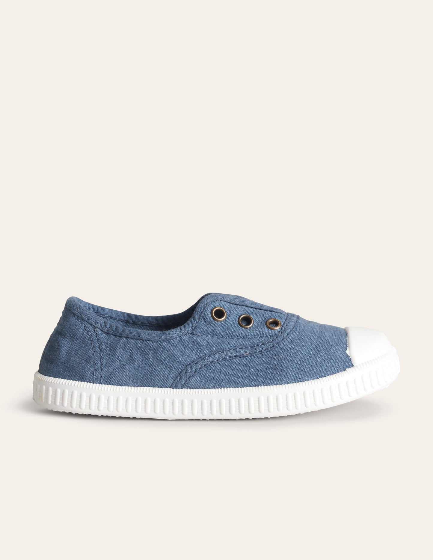 Laceless Canvas Pull - ons - College Navy