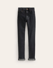 Girlfriend Jeans - Washed Black