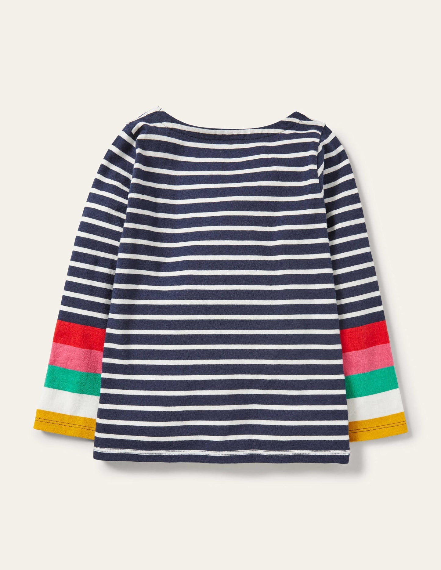 Fun Breton - Ivory/Starboard Navy Rainbow