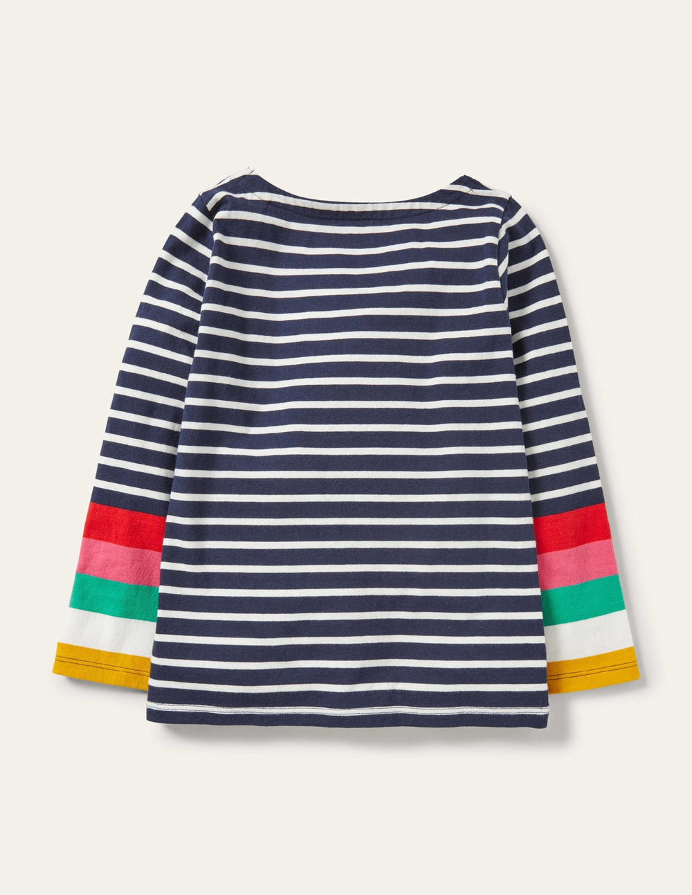 Fun Breton - Ivory/Starboard Navy Rainbow