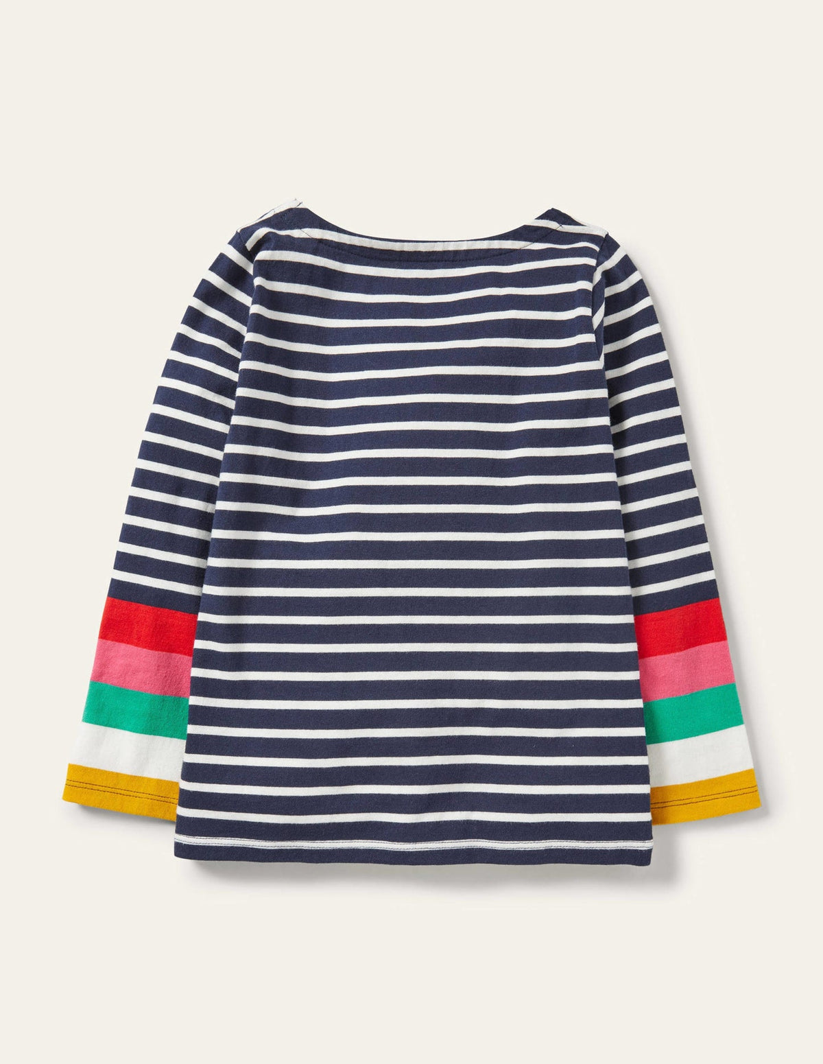 Fun Breton - Ivory/Starboard Navy Rainbow