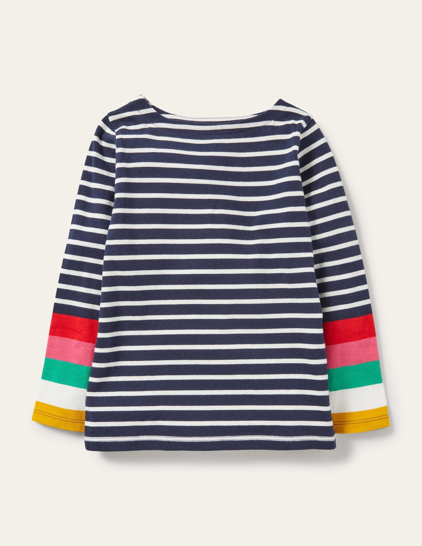 Fun Breton - Ivory/Starboard Navy Rainbow