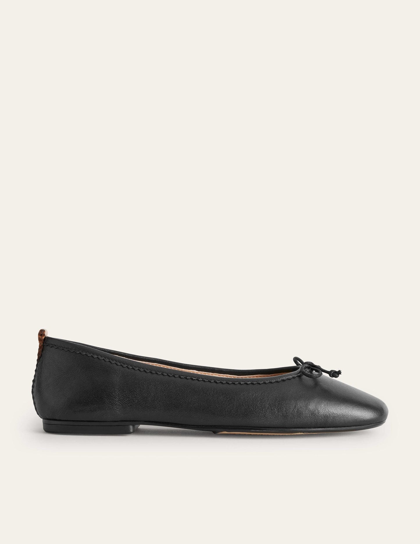 Kitty Flexi Sole Ballet Flats - Black Leather