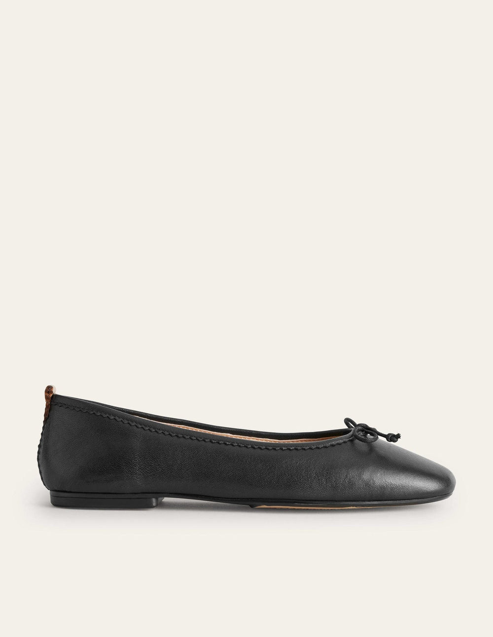 Kitty Flexi Sole Ballet Flats - Black Leather