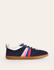 Erin Retro Tennis Trainers - Navy/Rainbow