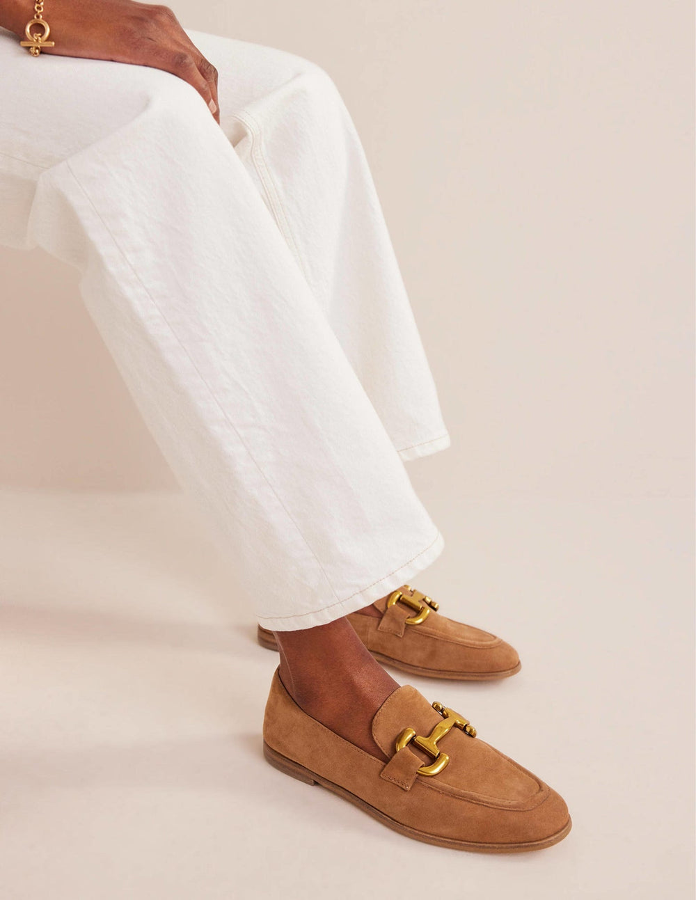 Iris Snaffle Loafers - Ginger Snap Suede