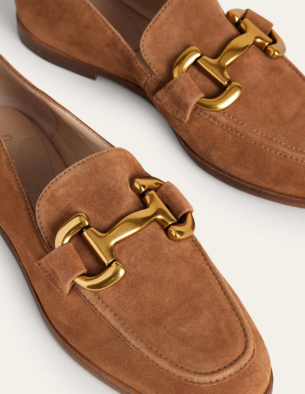 Iris Snaffle Loafers - Ginger Snap Suede