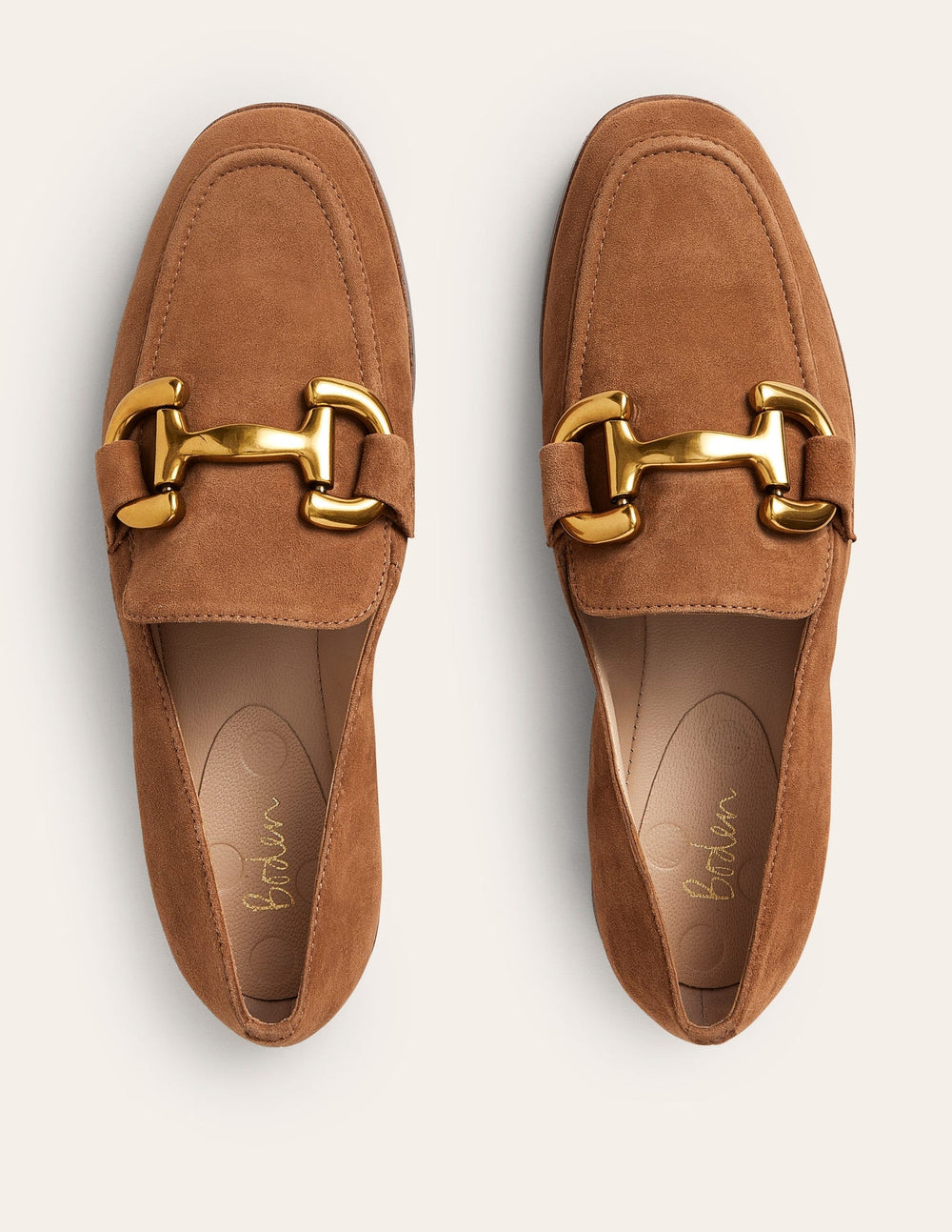 Iris Snaffle Loafers - Ginger Snap Suede