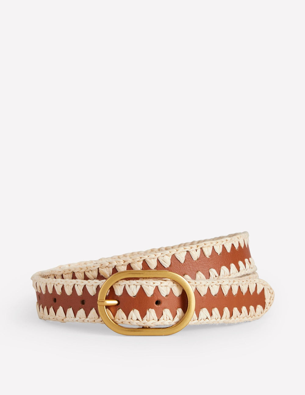 Whipstitch Classic Belt - Tan