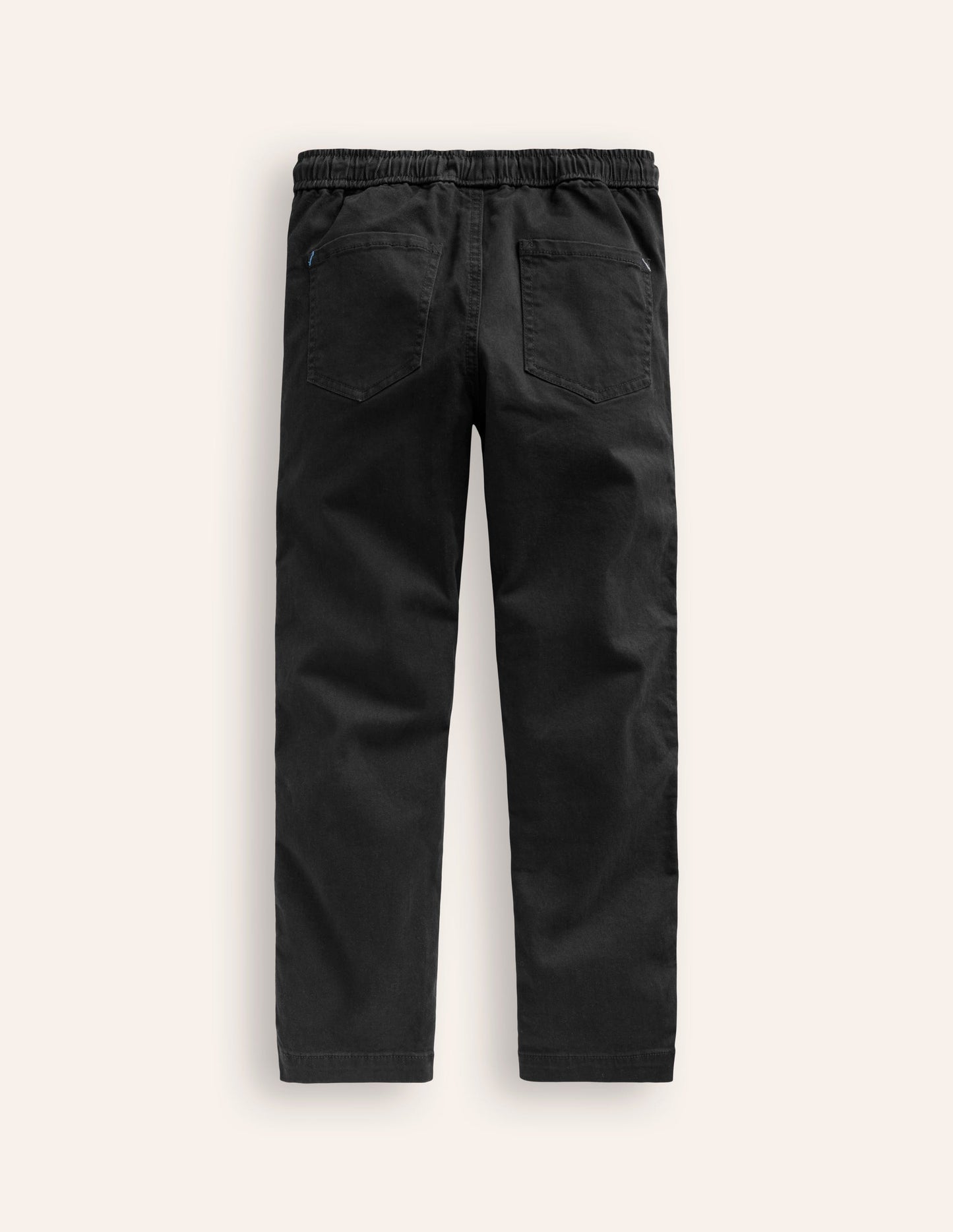 Slim Pull On Trousers - Black