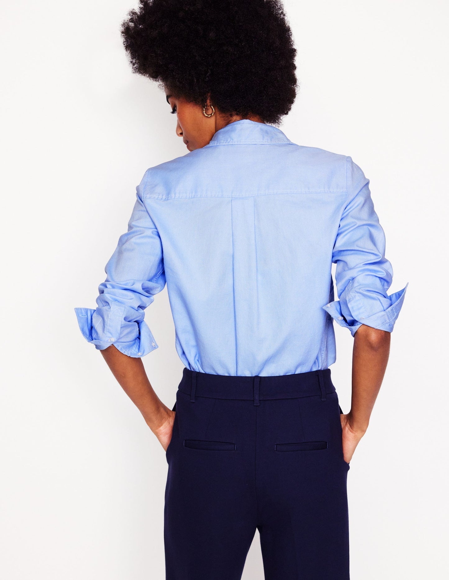 Sienna Cotton Shirt - Blue Oxford