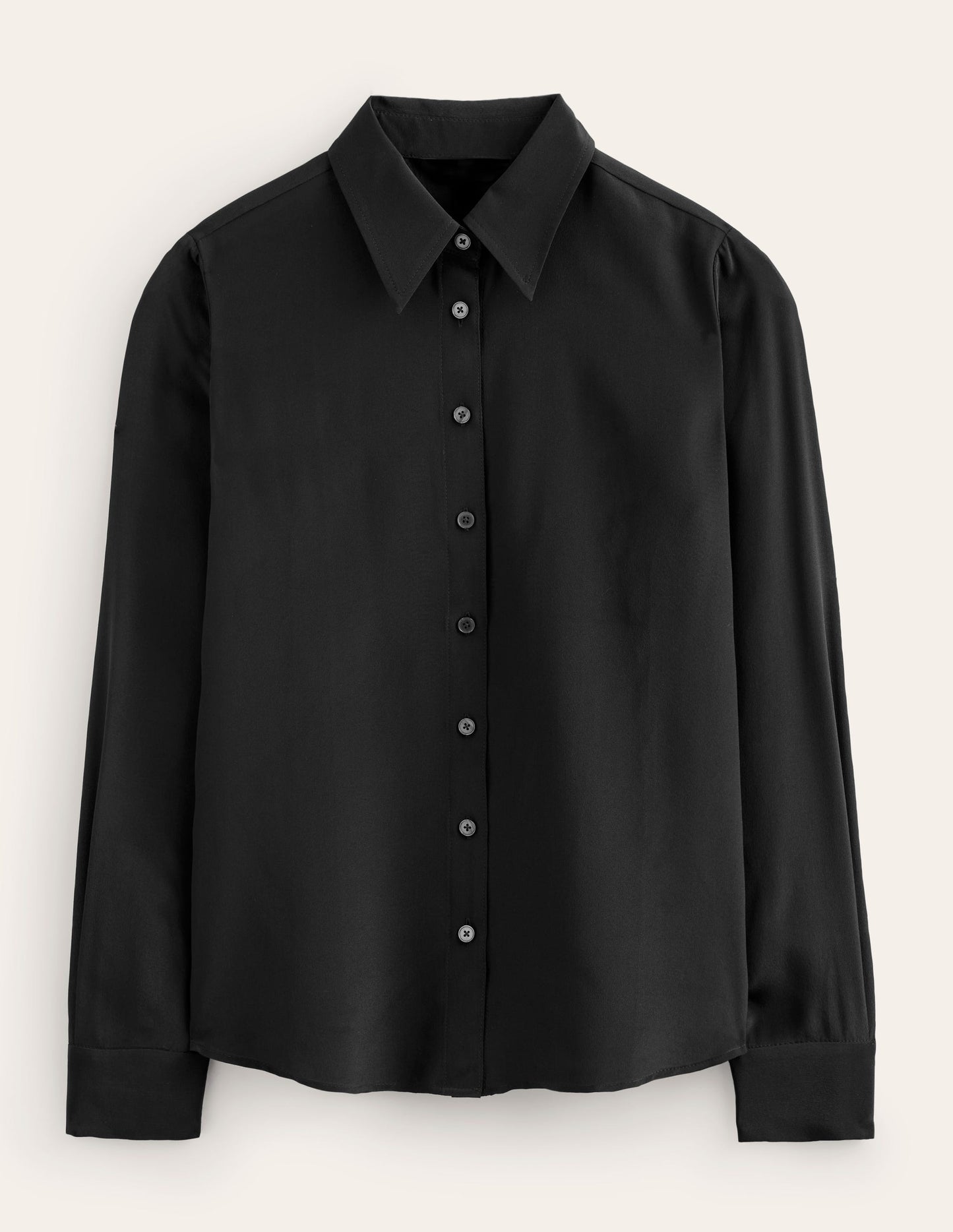Sienna Silk Shirt - Black