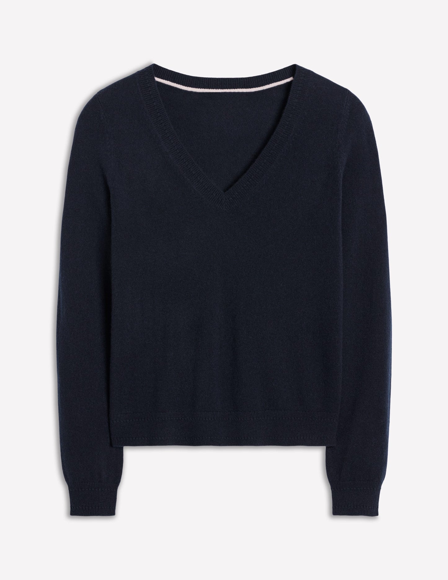 Eva Cashmere V - Neck Sweater - Navy
