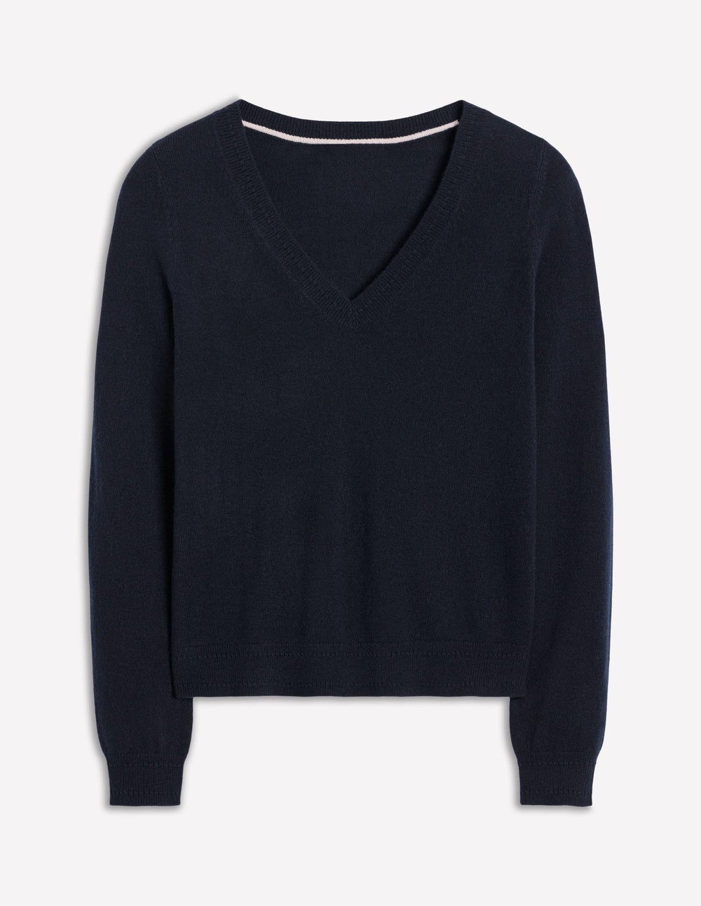 Eva Cashmere V - Neck Sweater - Navy