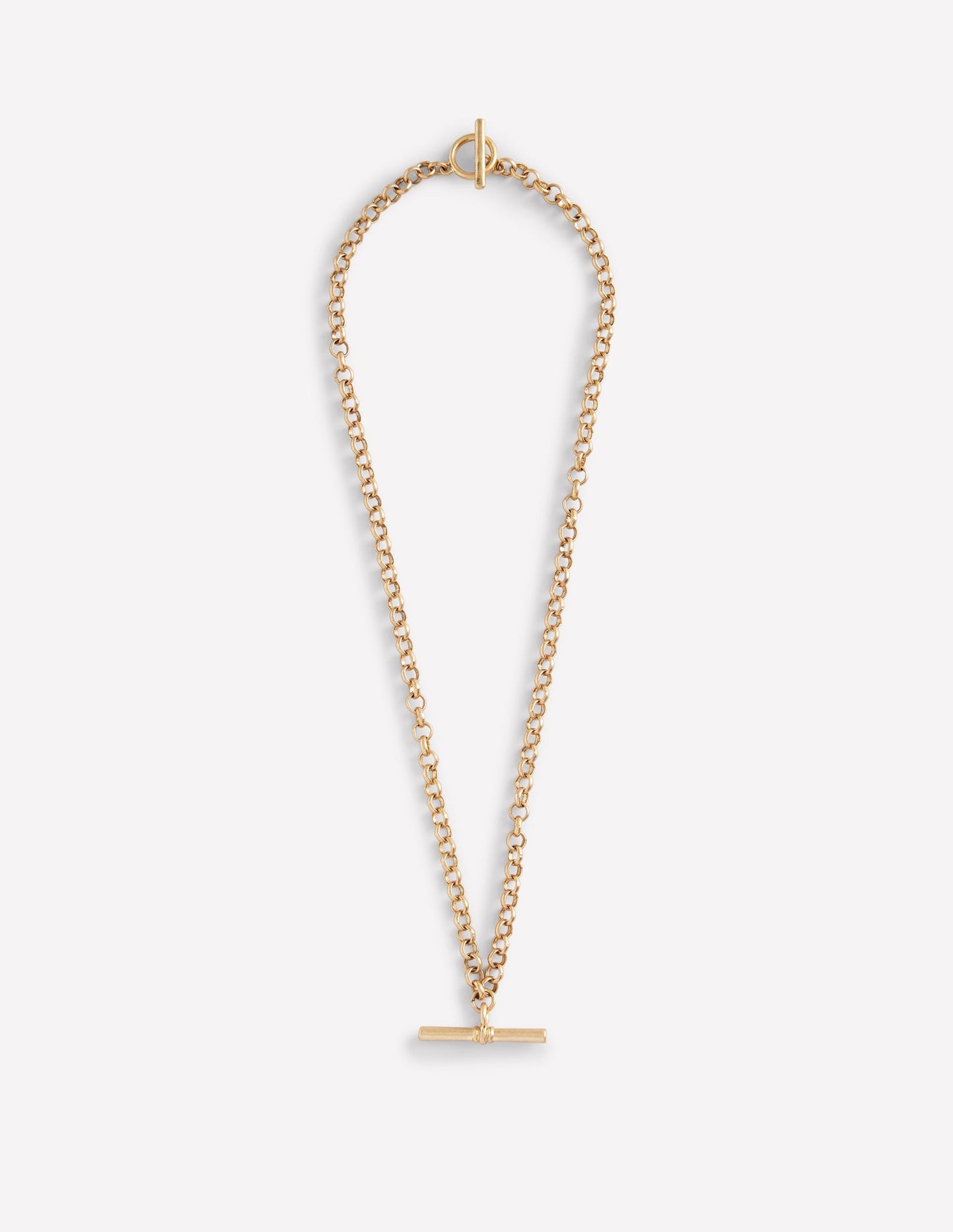 T - bar Chain Necklace - Gold