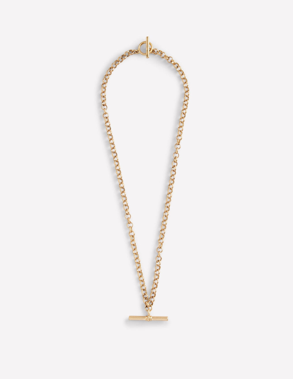 T - bar Chain Necklace - Gold