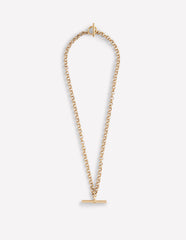 T - bar Chain Necklace - Gold