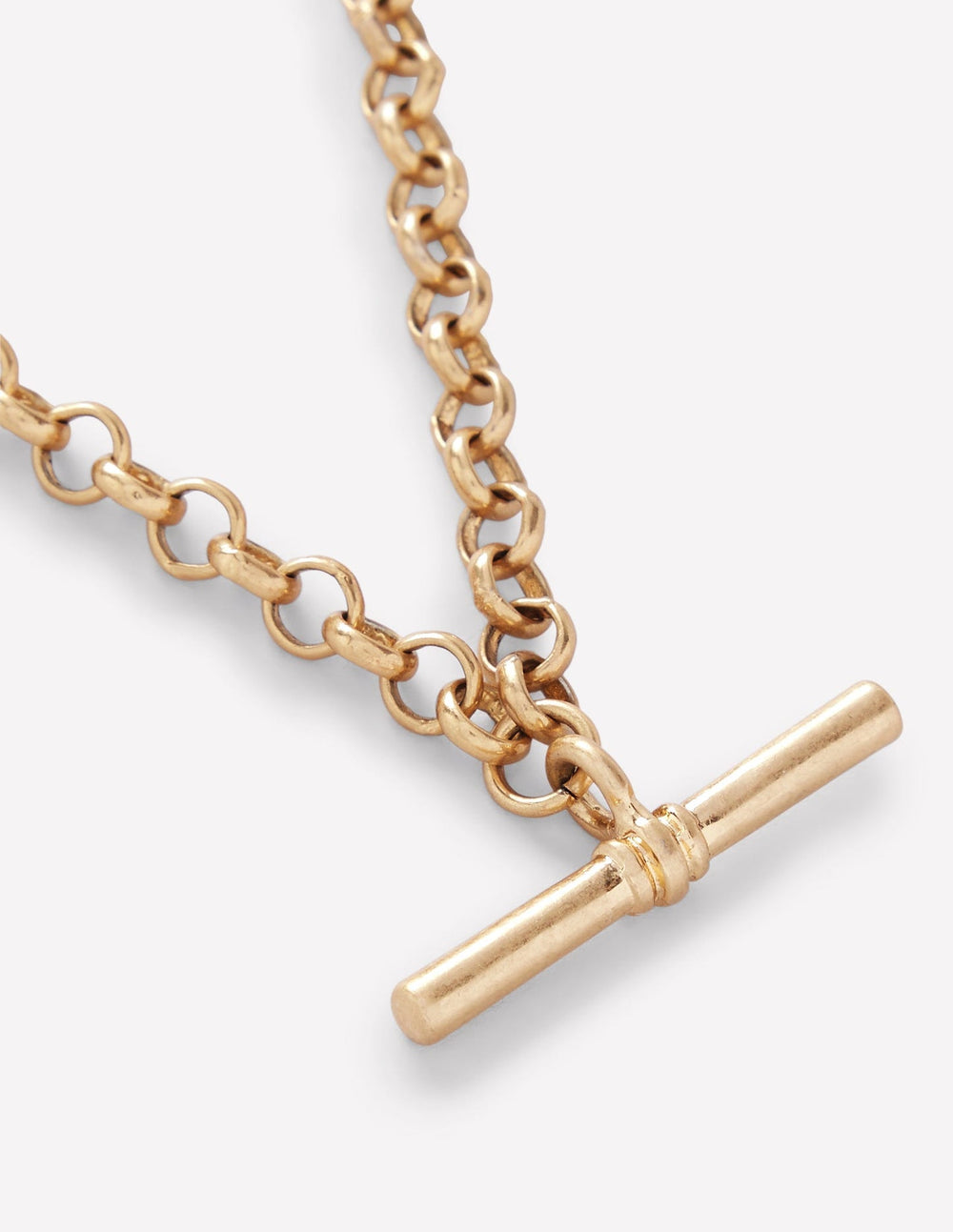 T - bar Chain Necklace - Gold