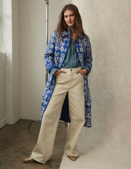 High Rise Wide Leg Jeans - Ecru