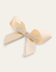 Grosgrain Hair Bow - Ivory