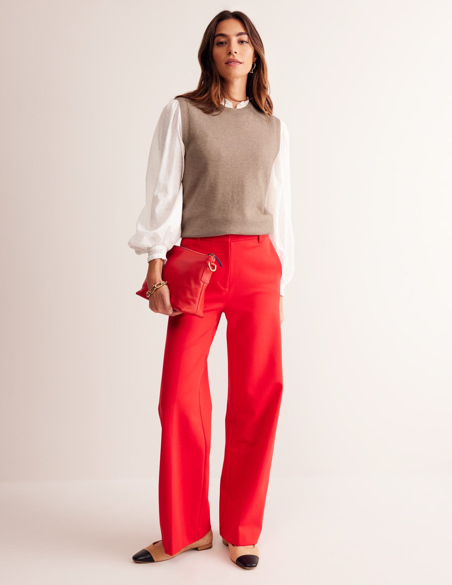 Eva Cashmere Vest - Chinchilla Melange