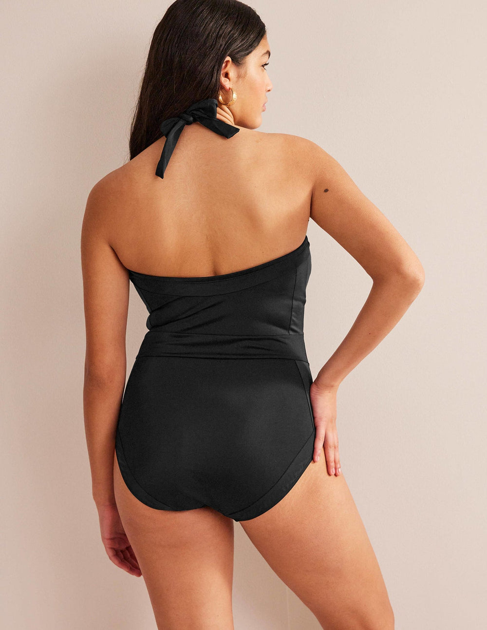 Santorini Halterneck Swimsuit - Black