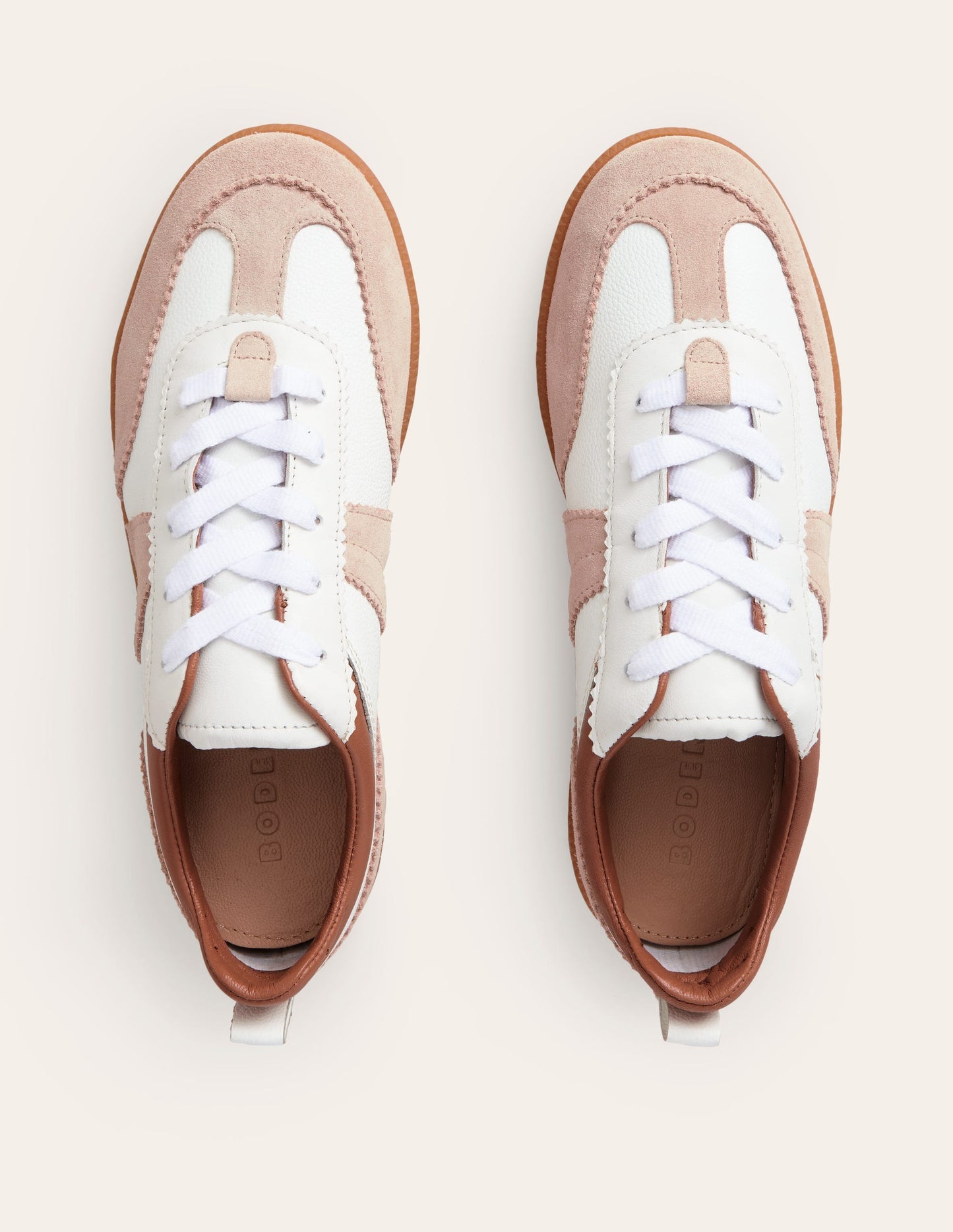 Erin Retro Tennis Trainers - White Mix