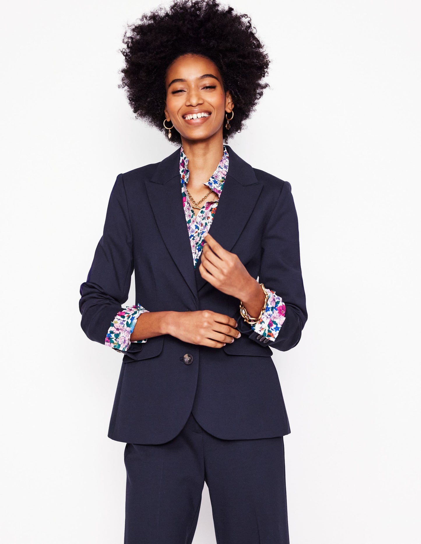 Marylebone Ponte Blazer - Navy