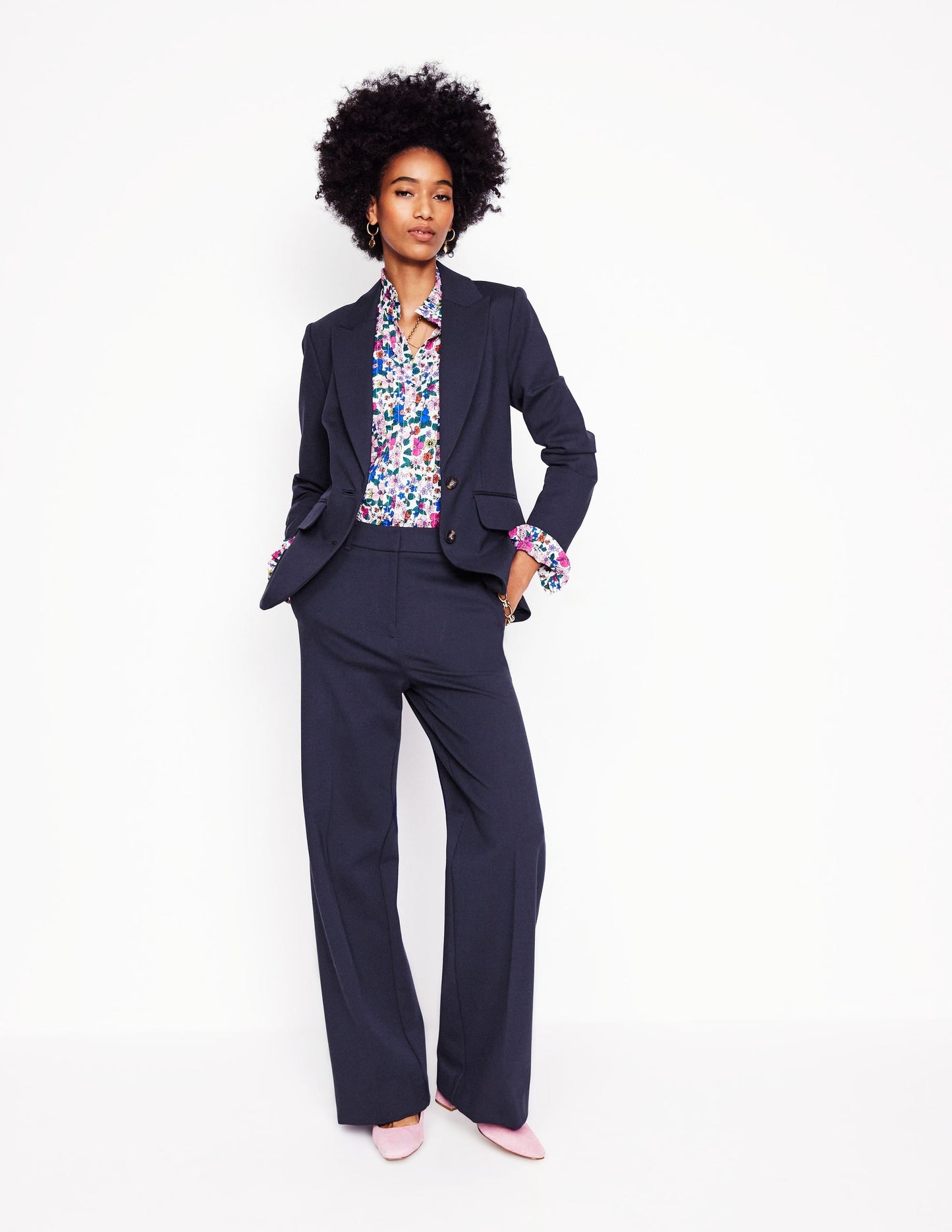 Marylebone Ponte Blazer - Navy