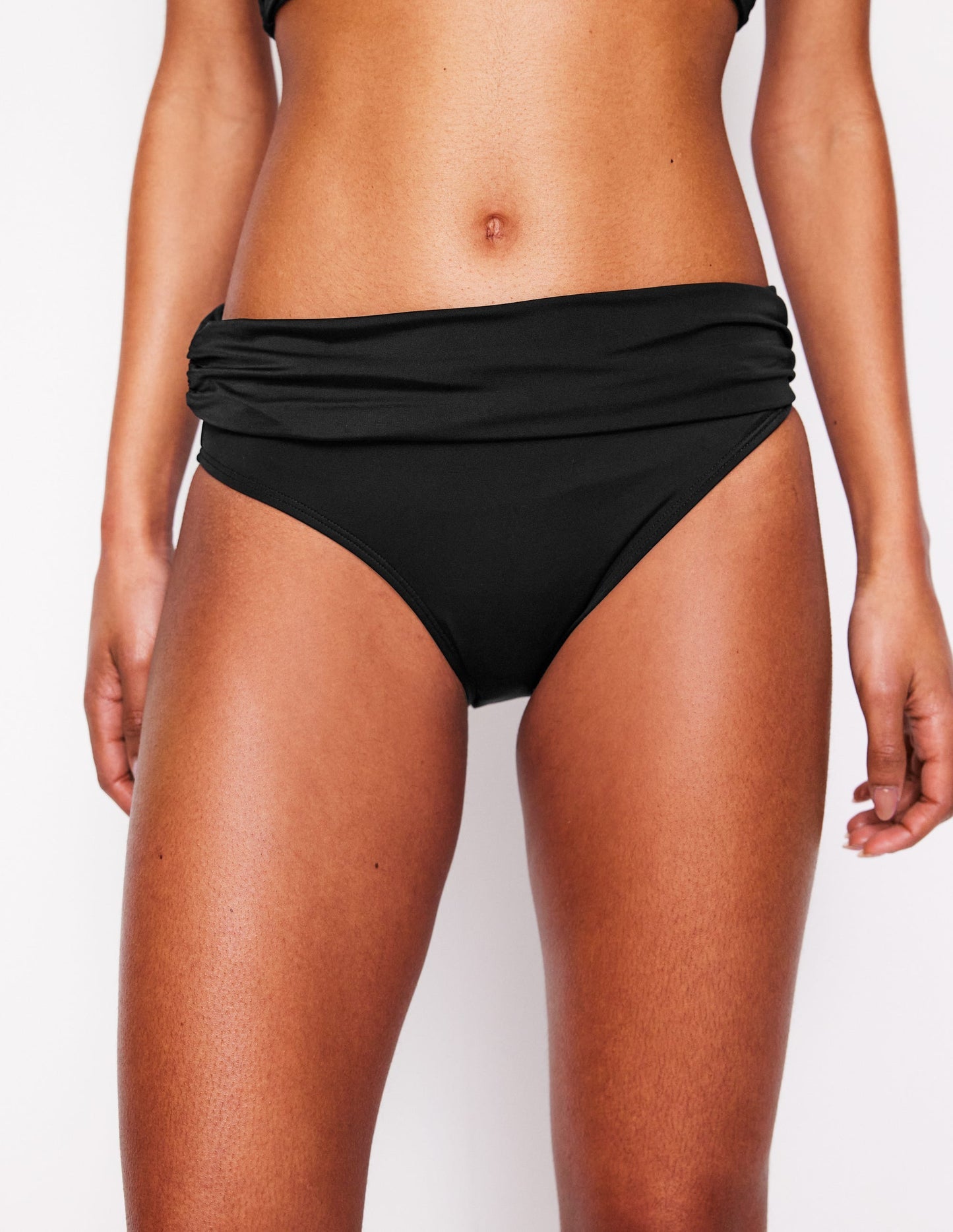 Classic Fold Bikini Bottoms - Black