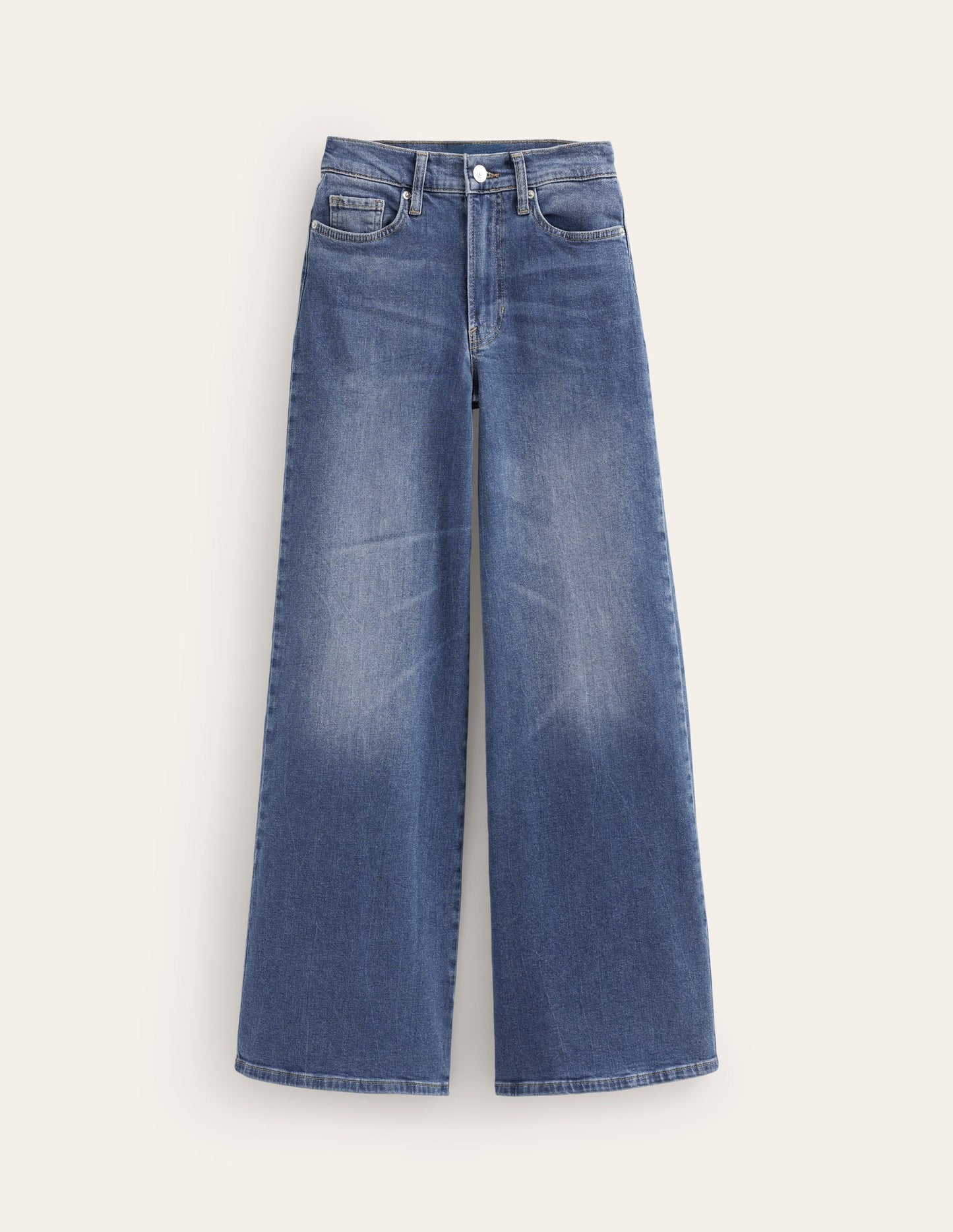 High Rise Wide Leg Jeans - Mid Vintage