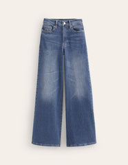 High Rise Wide Leg Jeans - Mid Vintage