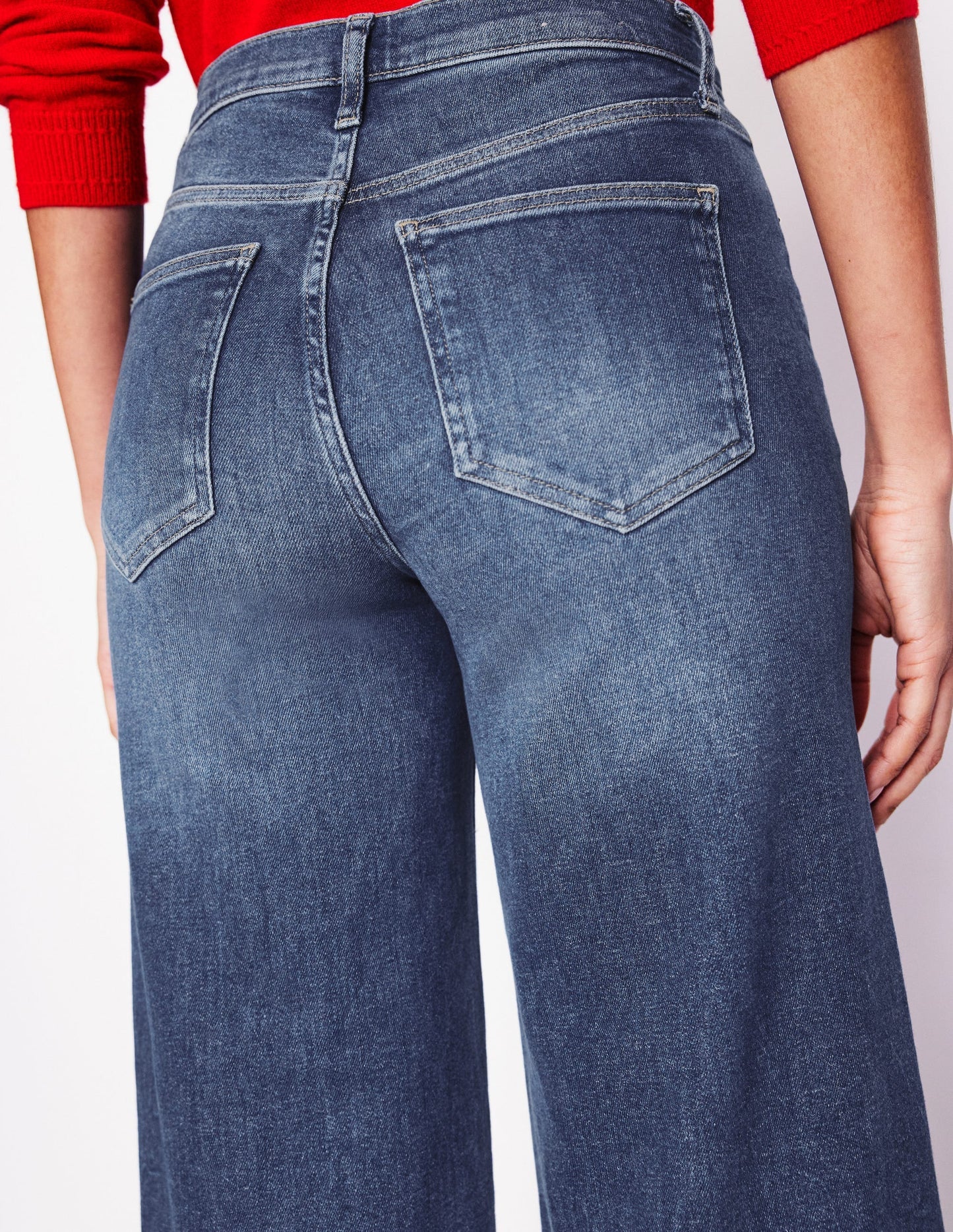 High Rise Wide Leg Jeans - Mid Vintage