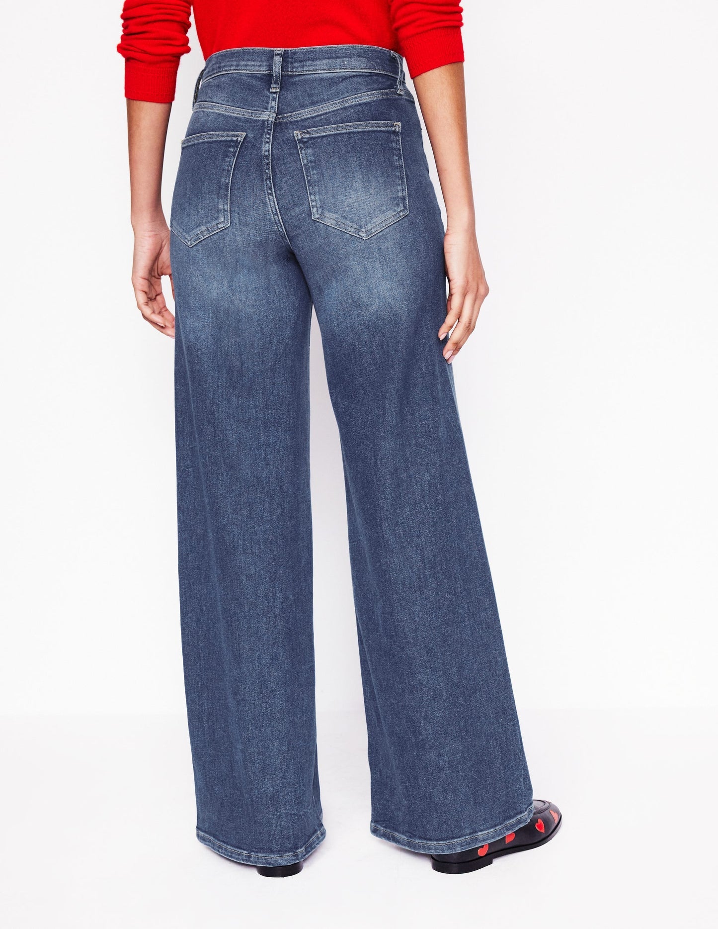High Rise Wide Leg Jeans - Mid Vintage