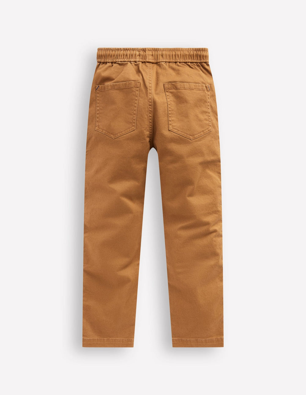 Slim Pull On Trousers - Butterscotch Brown