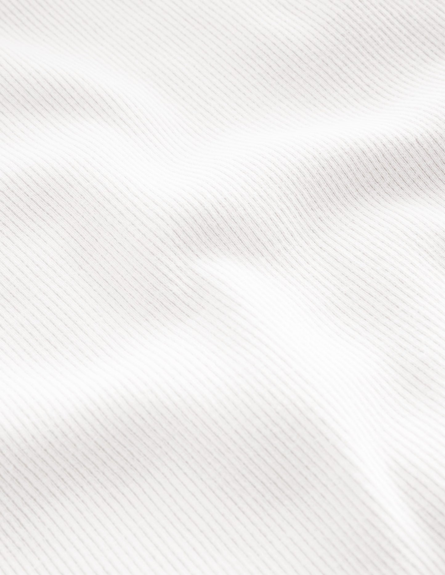 Ribbed Long Sleeve T-shirt - White