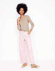 Eva Cashmere V - Neck Sweater - Chinchilla Melange