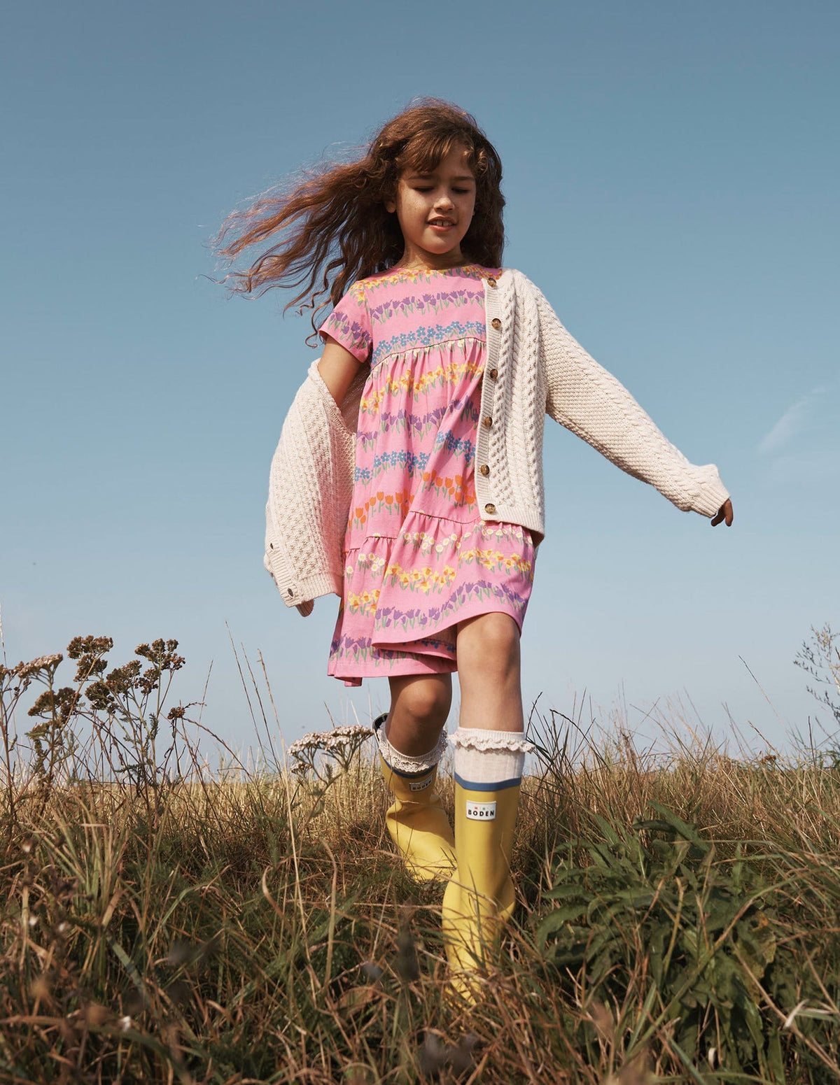 Heritage Cable Cardigan - Ecru