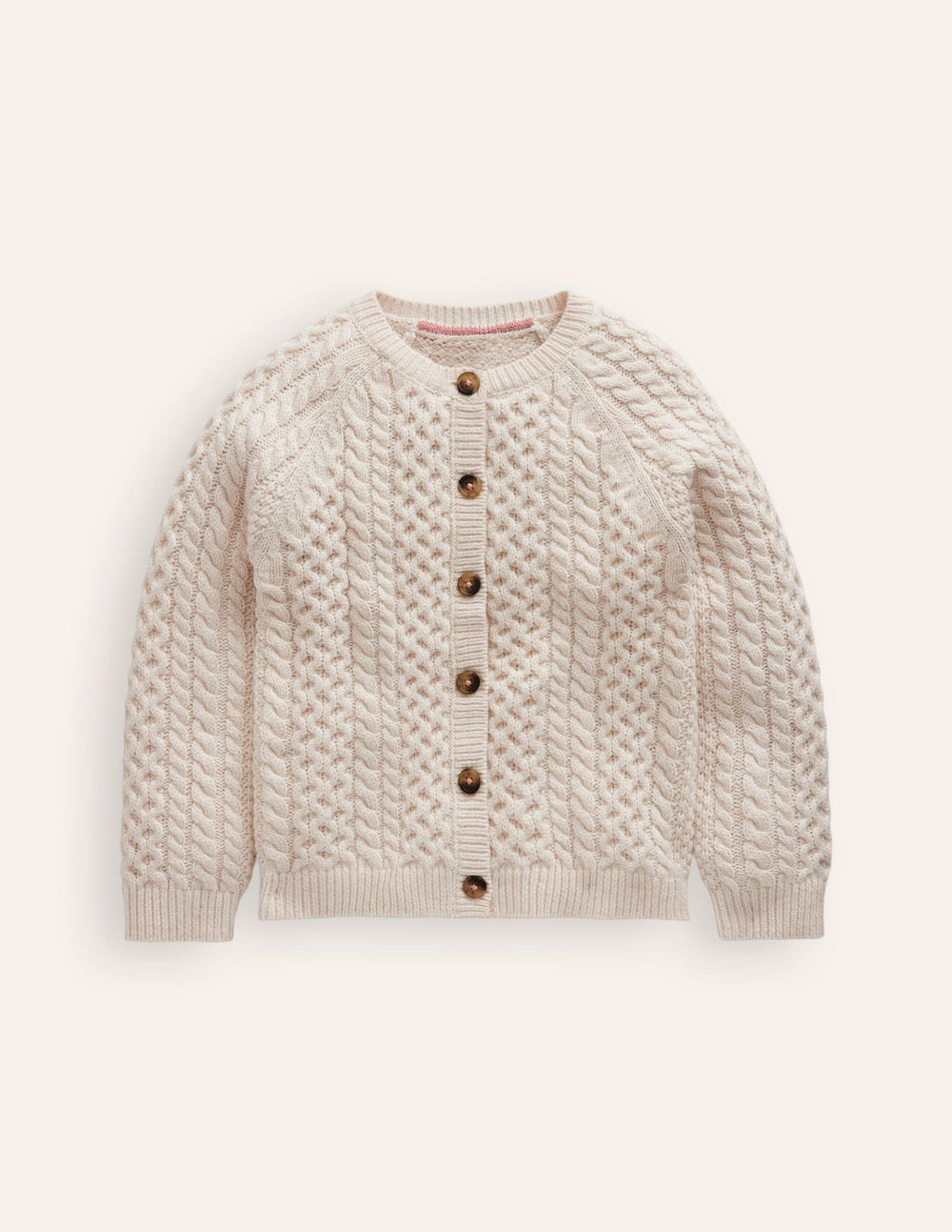 Heritage Cable Cardigan - Ecru