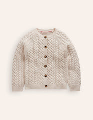 Heritage Cable Cardigan - Ecru
