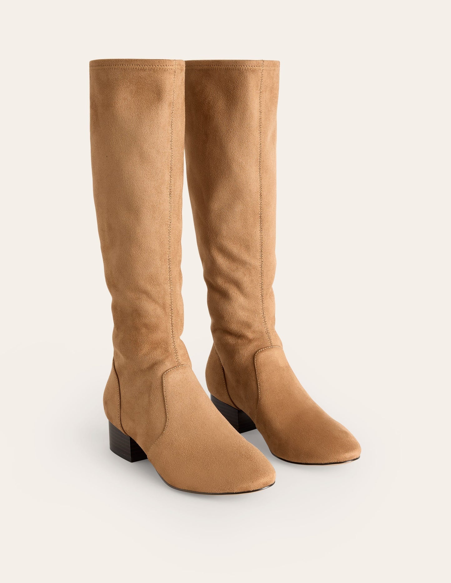 Flat Stretch Knee Boots - Acorn