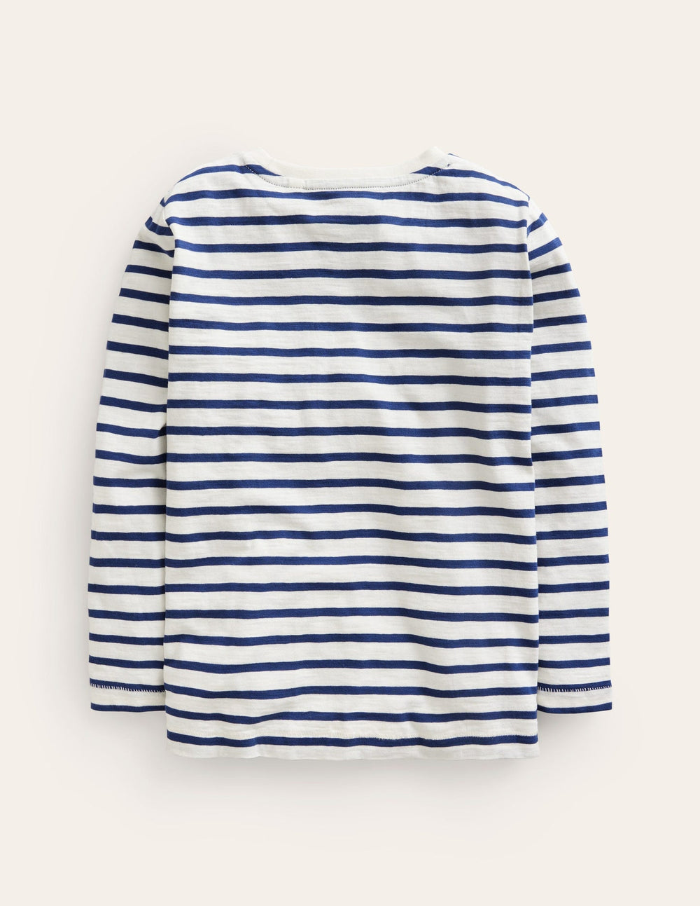 Everyday Long Sleeve T-shirt - Soft Ivory/ College Navy