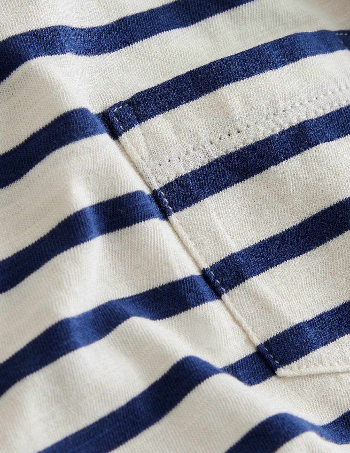 Everyday Long Sleeve T-shirt - Soft Ivory/ College Navy