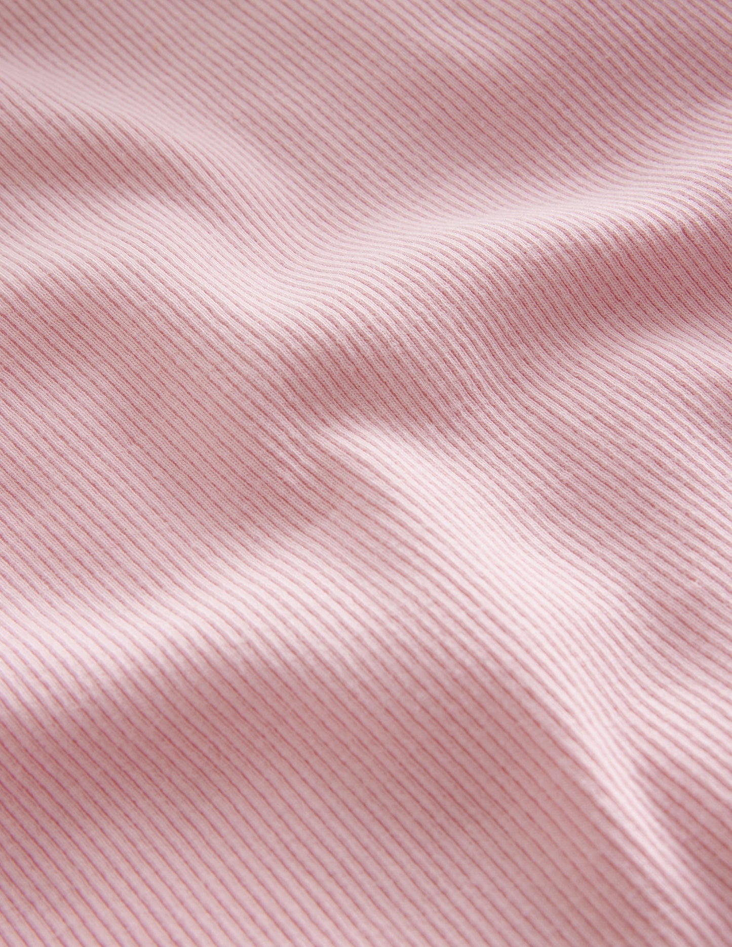 Ribbed Long Sleeve T-shirt - French Pink