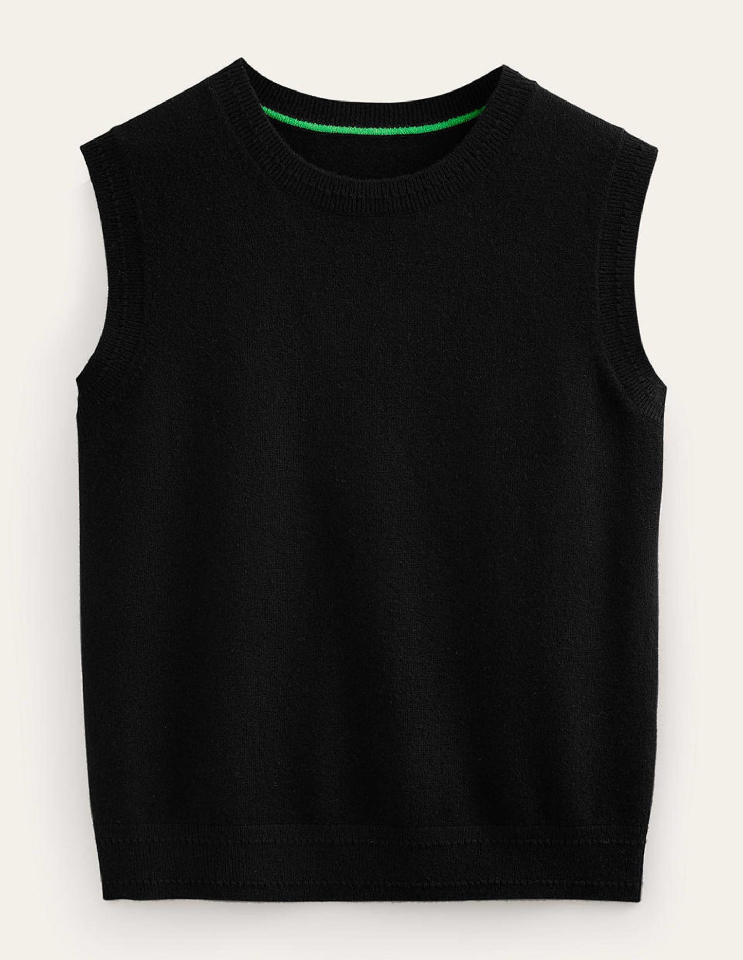 Eva Cashmere Vest - Black