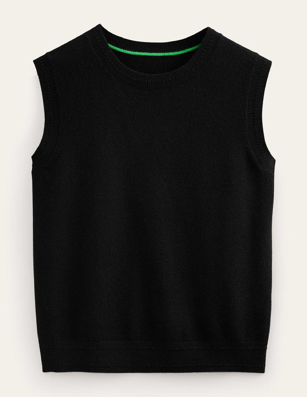 Eva Cashmere Vest - Black