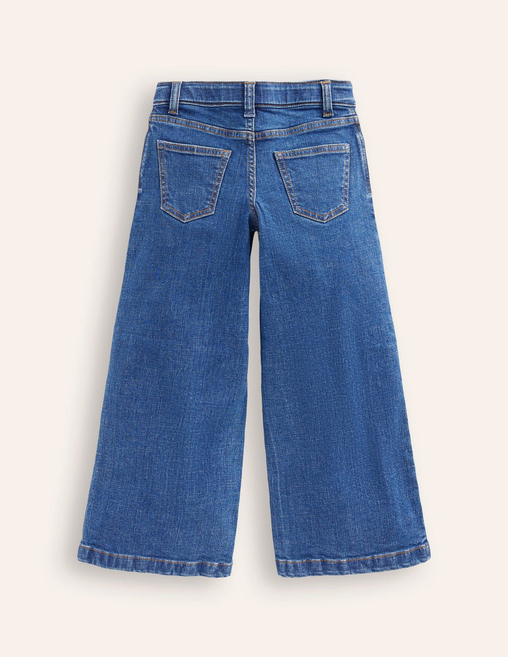Wide Leg Pants - Mid Vintage Blue